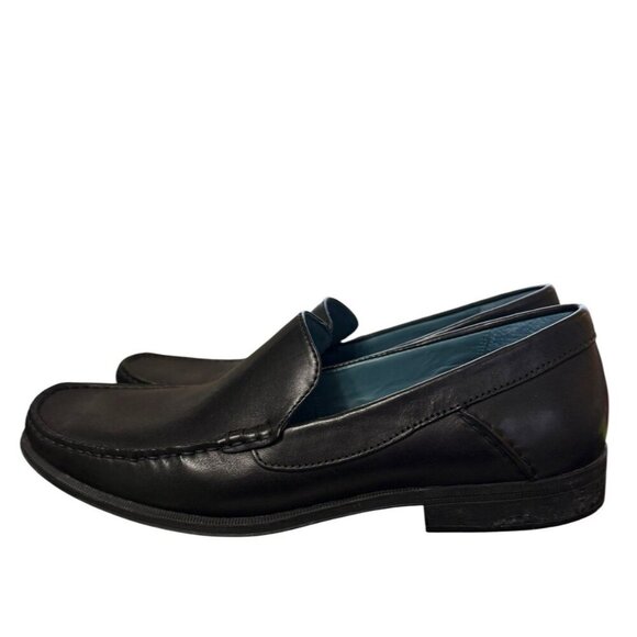 Sebago Sussex  Moc Toe Men's 9 M Black Leather Slip On Dress Loafers Made In USA - Picture 7 of 12